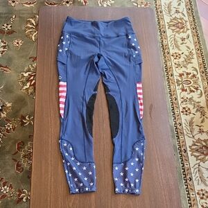 Horseware Ireland Patriotic Equestrian Riding Tights Breeches Size Medium